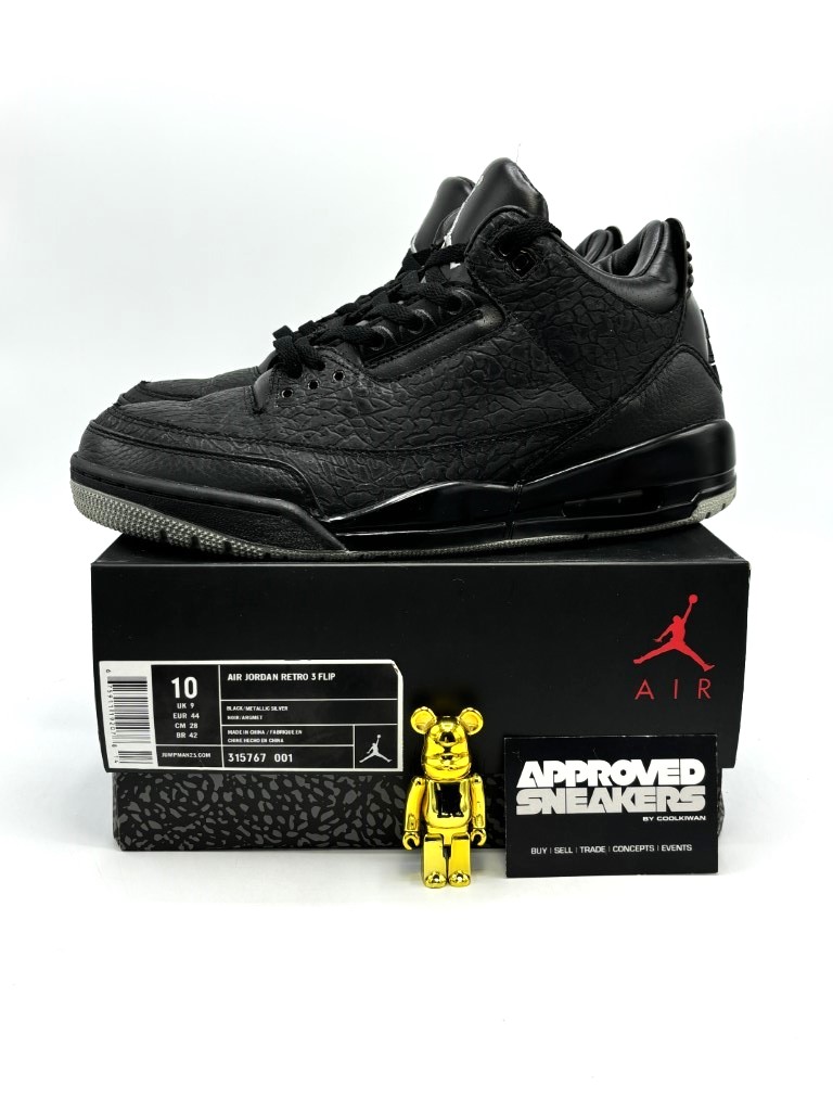 Nike Air Jordan 3 Retro Black Flip 315767 001